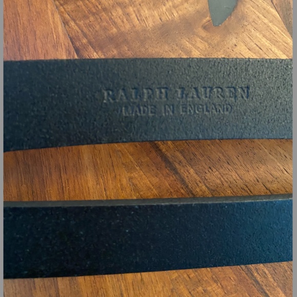 RALPH LAUREN COLLECTION Black Leather vintage Belt (Small) - Picture 6 of 6